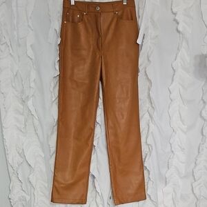 7 For All Mankind Tan Straight Leg Jeans Classic Style